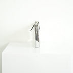 Prada Chrome Silver Leather Brique Crossboddy Bag