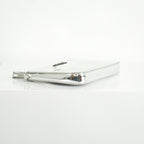Prada Chrome Silver Leather Brique Crossboddy Bag
