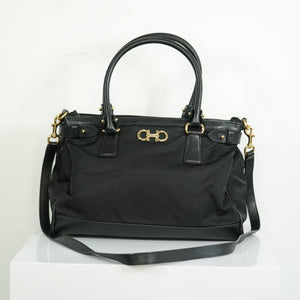 Salvatore Ferragamo Gancini Nylon Two-way Bag