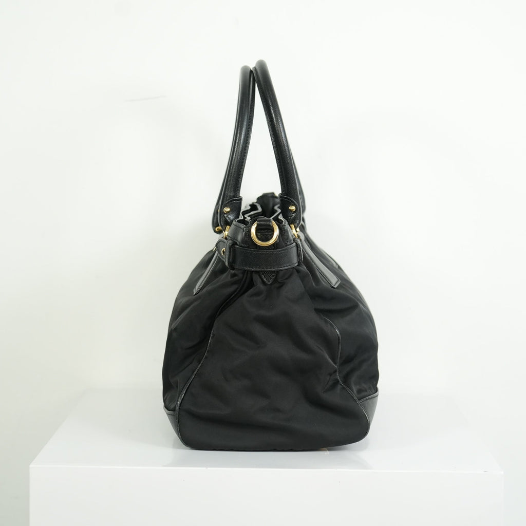 Salvatore Ferragamo Gancini Nylon Two-way Bag