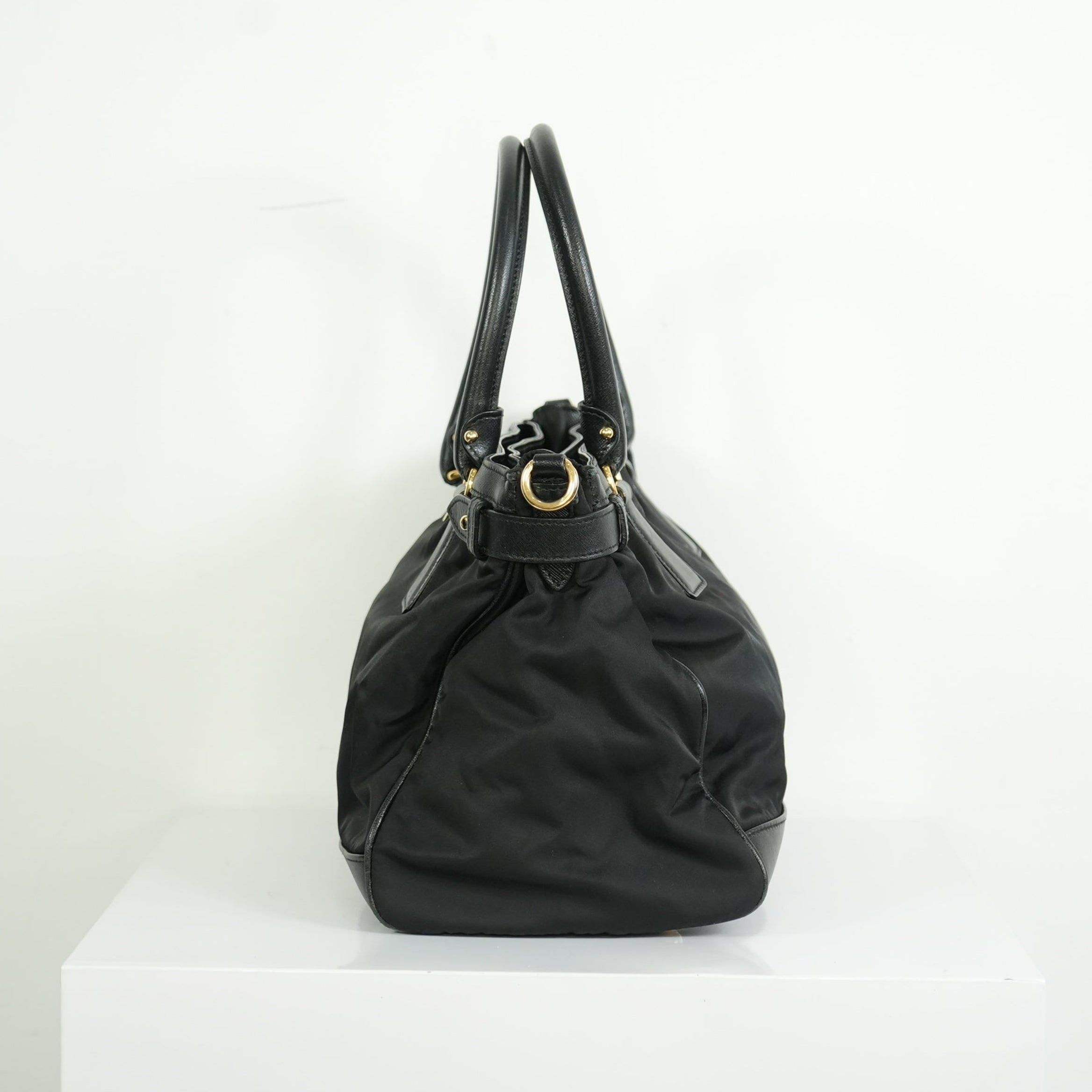 Salvatore Ferragamo Gancini Nylon Two-way Bag
