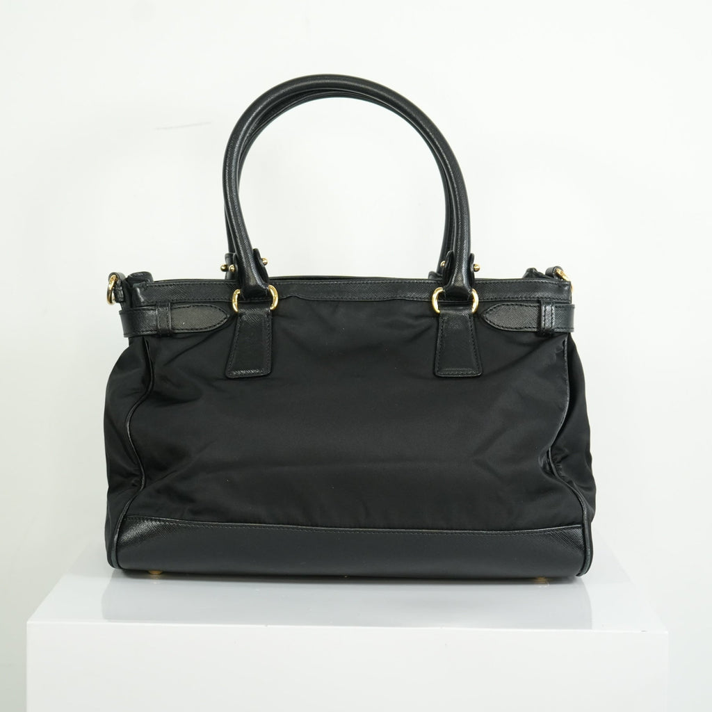 Salvatore Ferragamo Gancini Nylon Two-way Bag