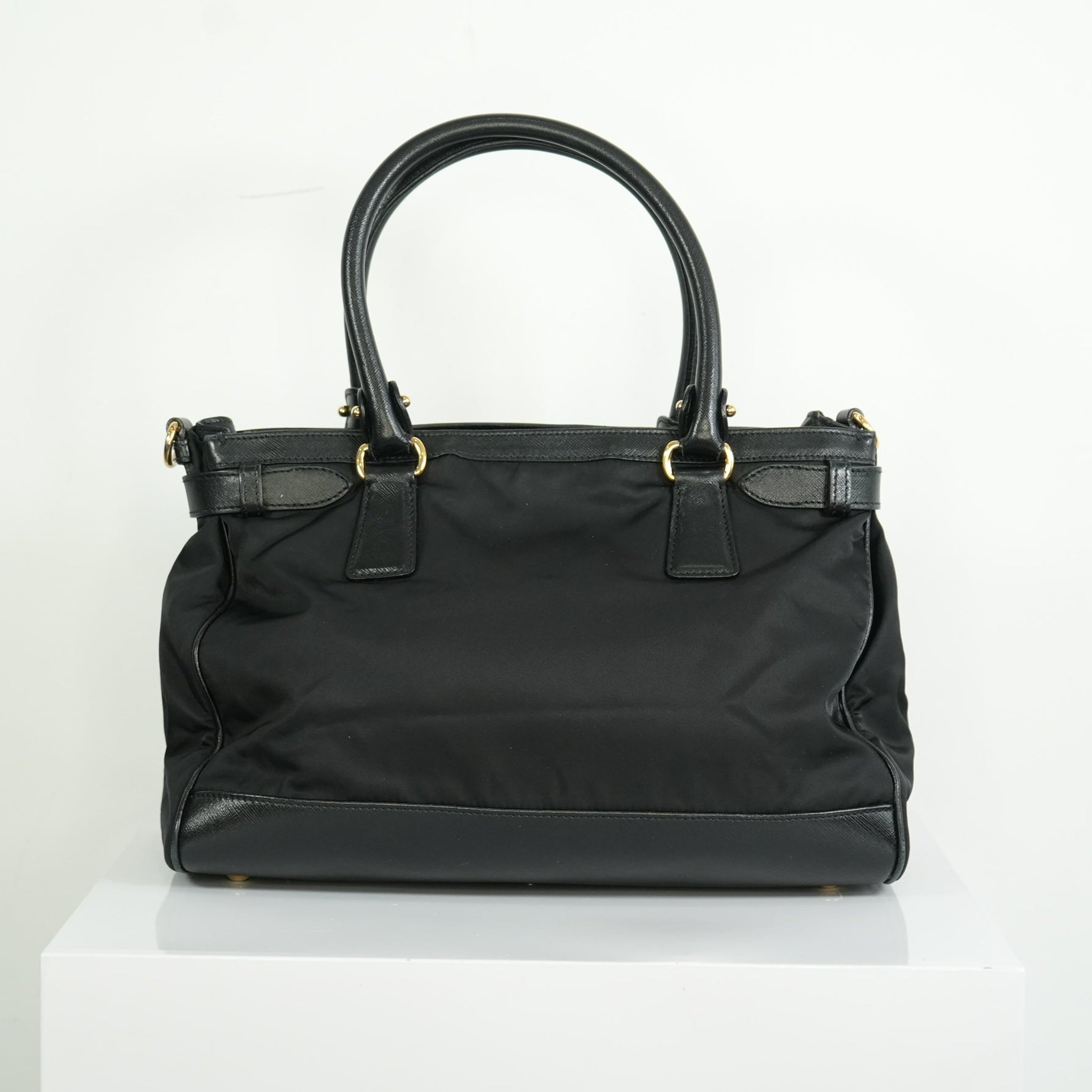 Salvatore Ferragamo Gancini Nylon Two-way Bag