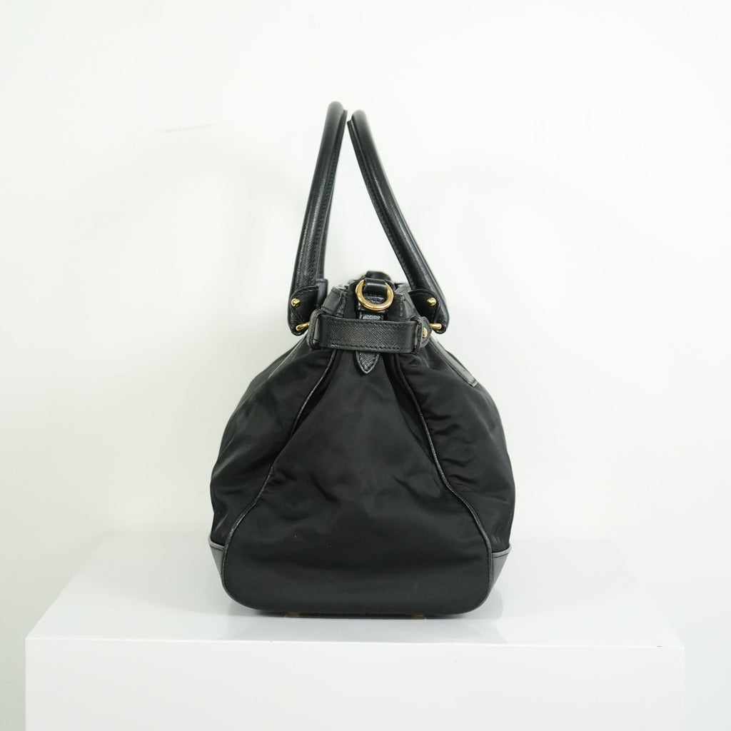 Salvatore Ferragamo Gancini Nylon Two-way Bag