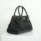 Salvatore Ferragamo Gancini Nylon Two-way Bag