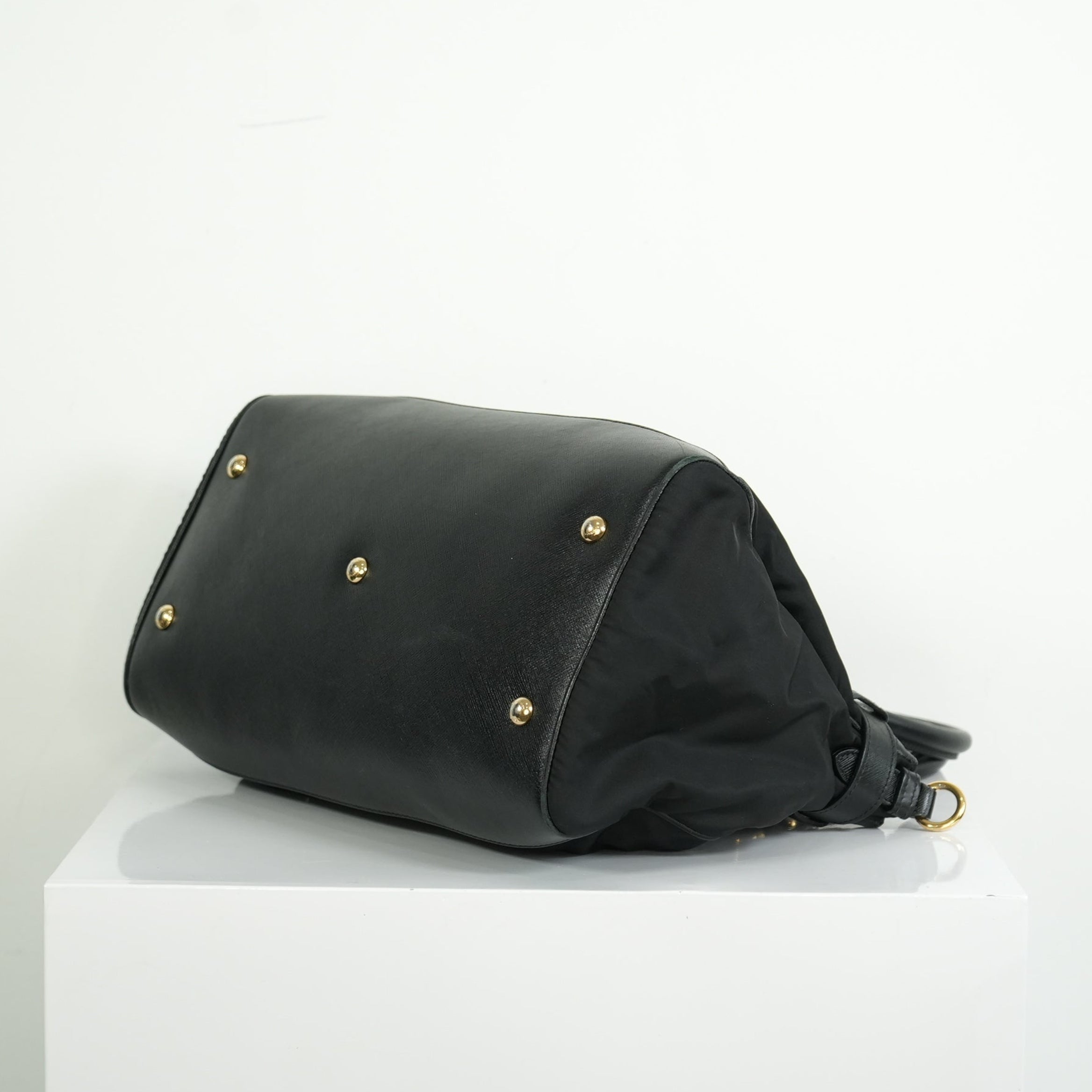 Salvatore Ferragamo Gancini Nylon Two-way Bag