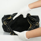 Salvatore Ferragamo Gancini Nylon Two-way Bag