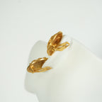 Chanel CC Logo Gold-Plated Clip On Earrings