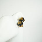 Chanel Vintage Lucky Clover Clip On Earrings