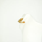 Chanel Vintage Gold Plated CC Twisted Clip On Earrings
