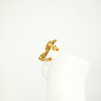 Chanel Vintage Gold Plated CC Twisted Clip On Earrings