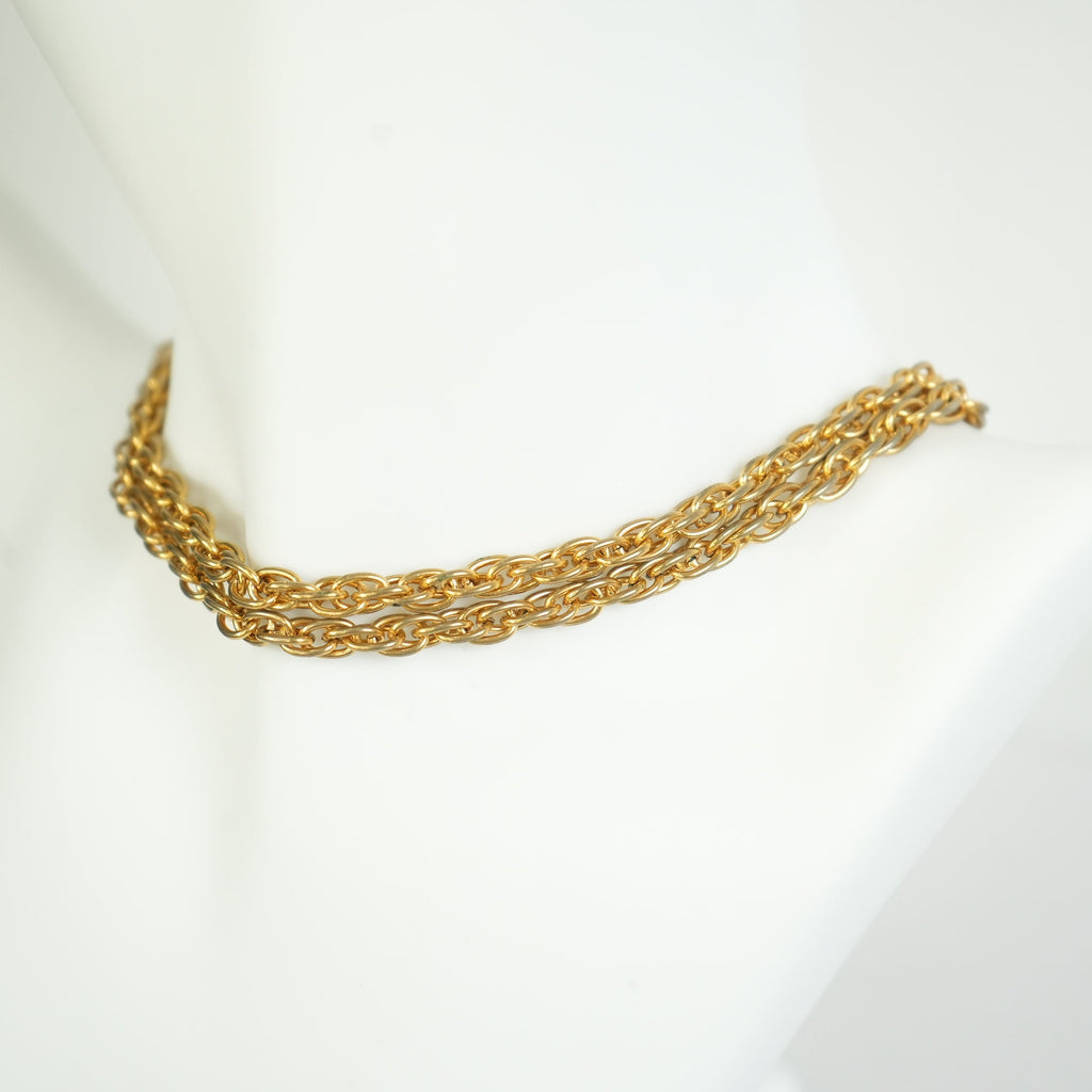 Chanel Vintage Centaur Gold-Plated Zodiac Pendant Necklace