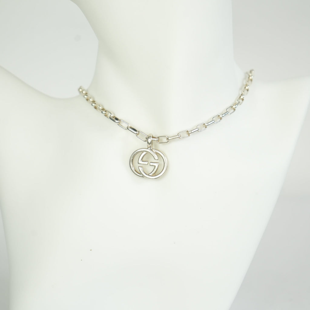 Gucci Interlocking G Sterling Silver Necklace