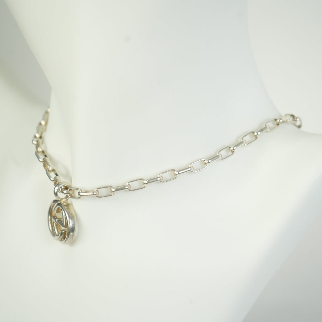 Gucci Interlocking G Sterling Silver Necklace