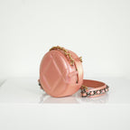 Chanel 19 Iridescent Color Skin Quilted Circle Bag FULL SET