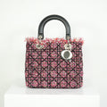 Christian Dior Lady Dior Tweed Medium Bag