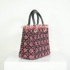 Christian Dior Lady Dior Tweed Medium Bag