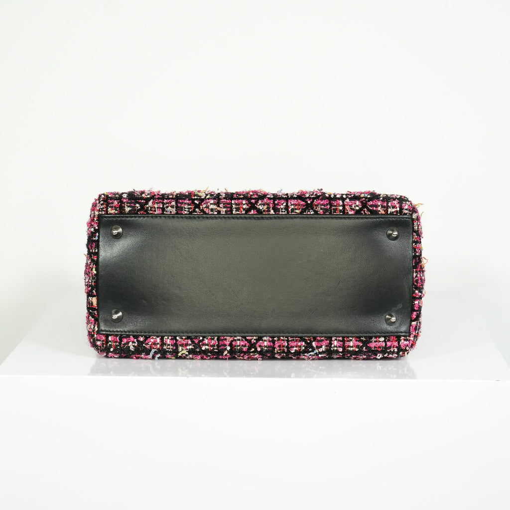 Christian Dior Lady Dior Tweed Medium Bag