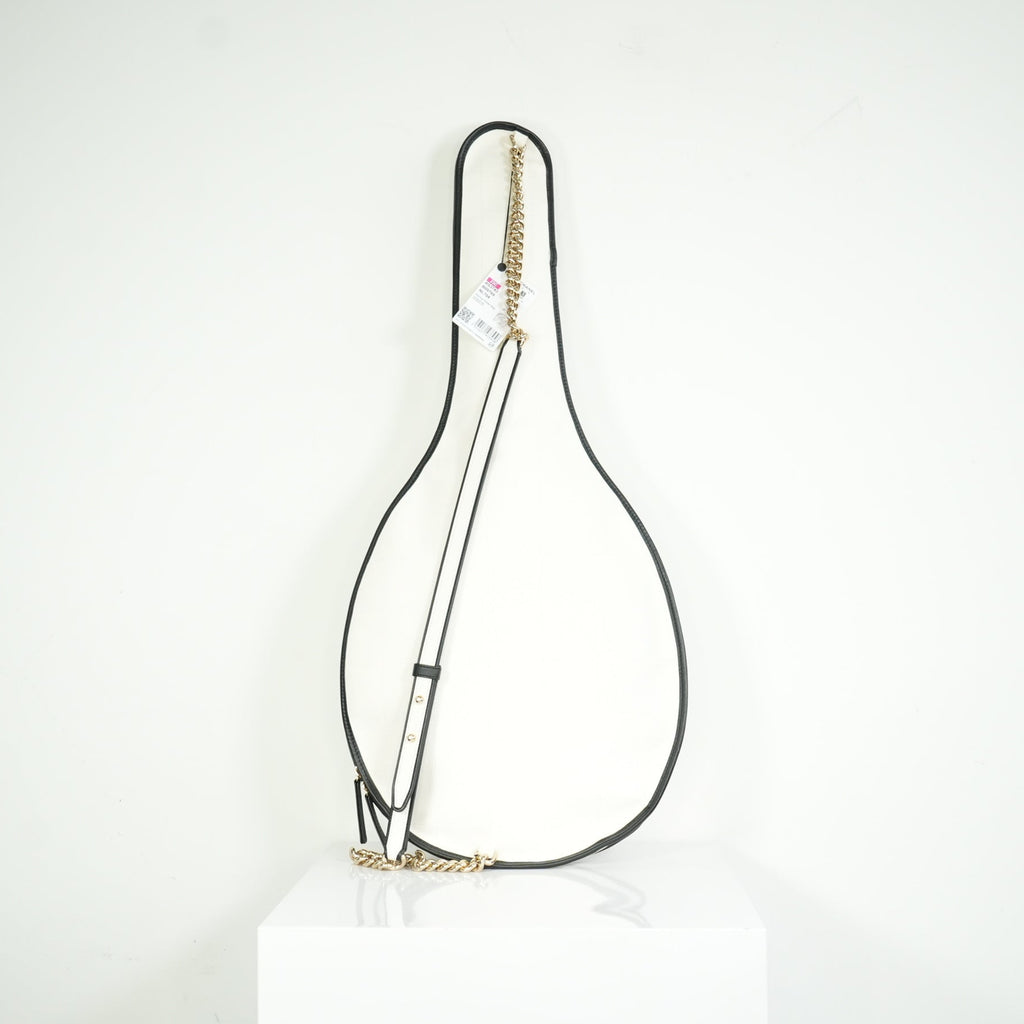 Chanel 2023 Cruise Collection White Canvas Tennis Racket Holder Bag