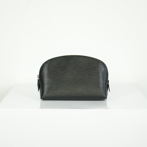 Louis Vuitton Black Epi Leather Cosmetic Pouch