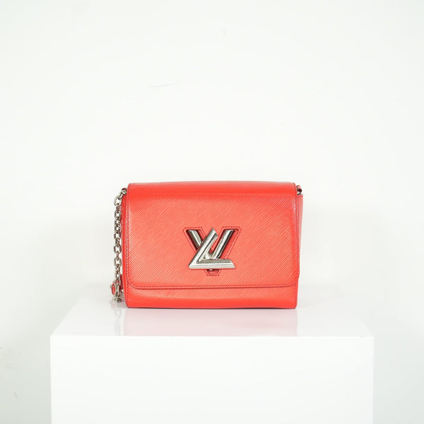Louis Vuitton Red Epi Leather Twist MM Bag