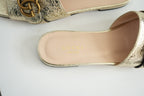 Gucci Gold Women's Double G Slide Sandals Size 36 1/2