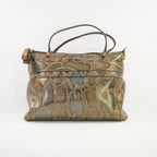 Gucci Python Large Ride Bag 2010 Gold GG With Dust Bag