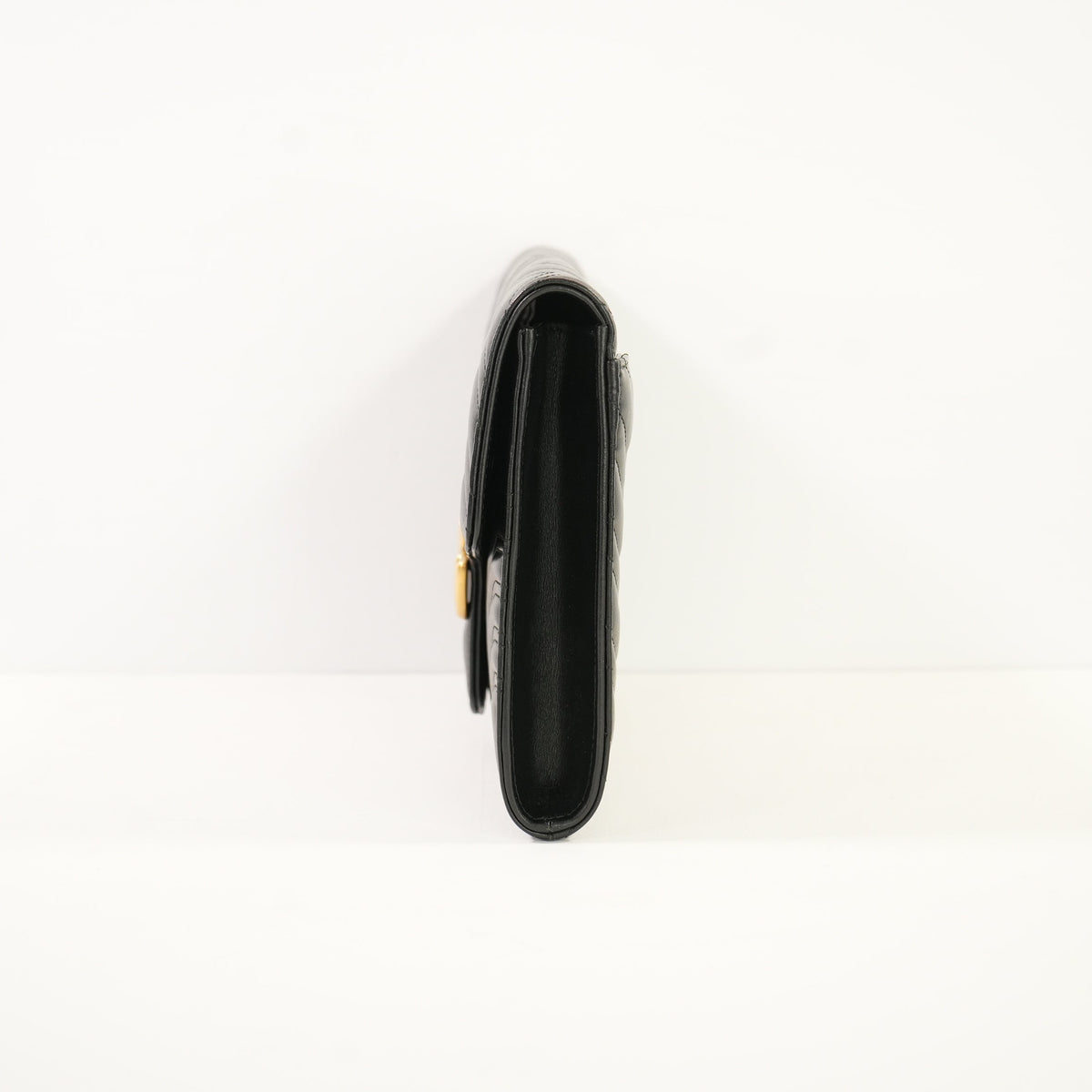 Gucci Marmont Quilted Black Leather Flap Clutch
