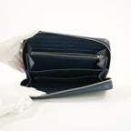 Louis Vuitton Taiga Zippy XL Wallet in Marine Blue with red & white stripe( Full Set)