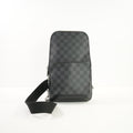 Louis Vuitton Avenue Sling Black Damier Graphite Bag, Full Set W/Paper Bag