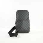 Louis Vuitton Avenue Sling Black Damier Graphite Bag, Full Set W/Paper Bag