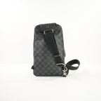 Louis Vuitton Avenue Sling Black Damier Graphite Bag, Full Set W/Paper Bag