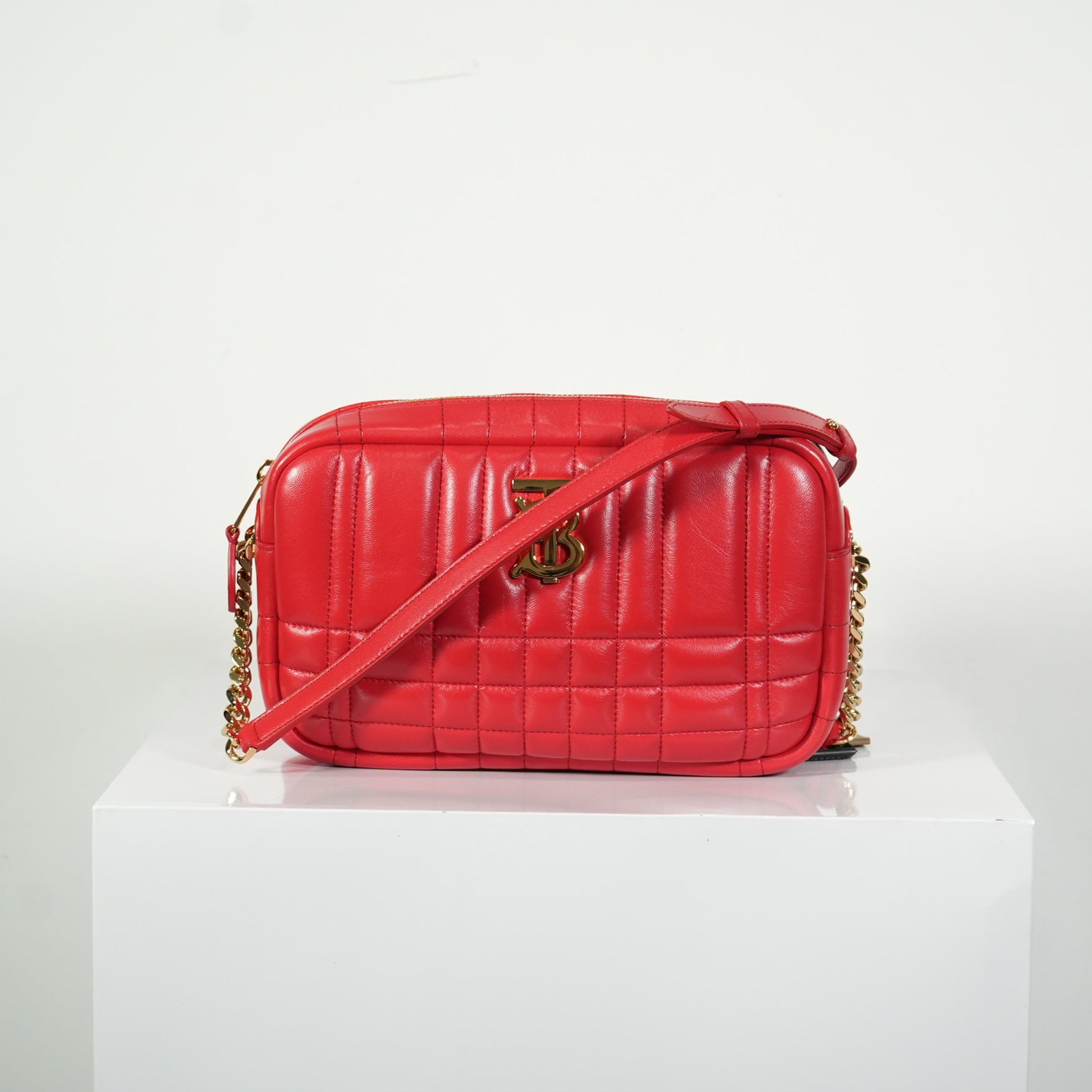 Burberry Red Small Lola Camera Bag