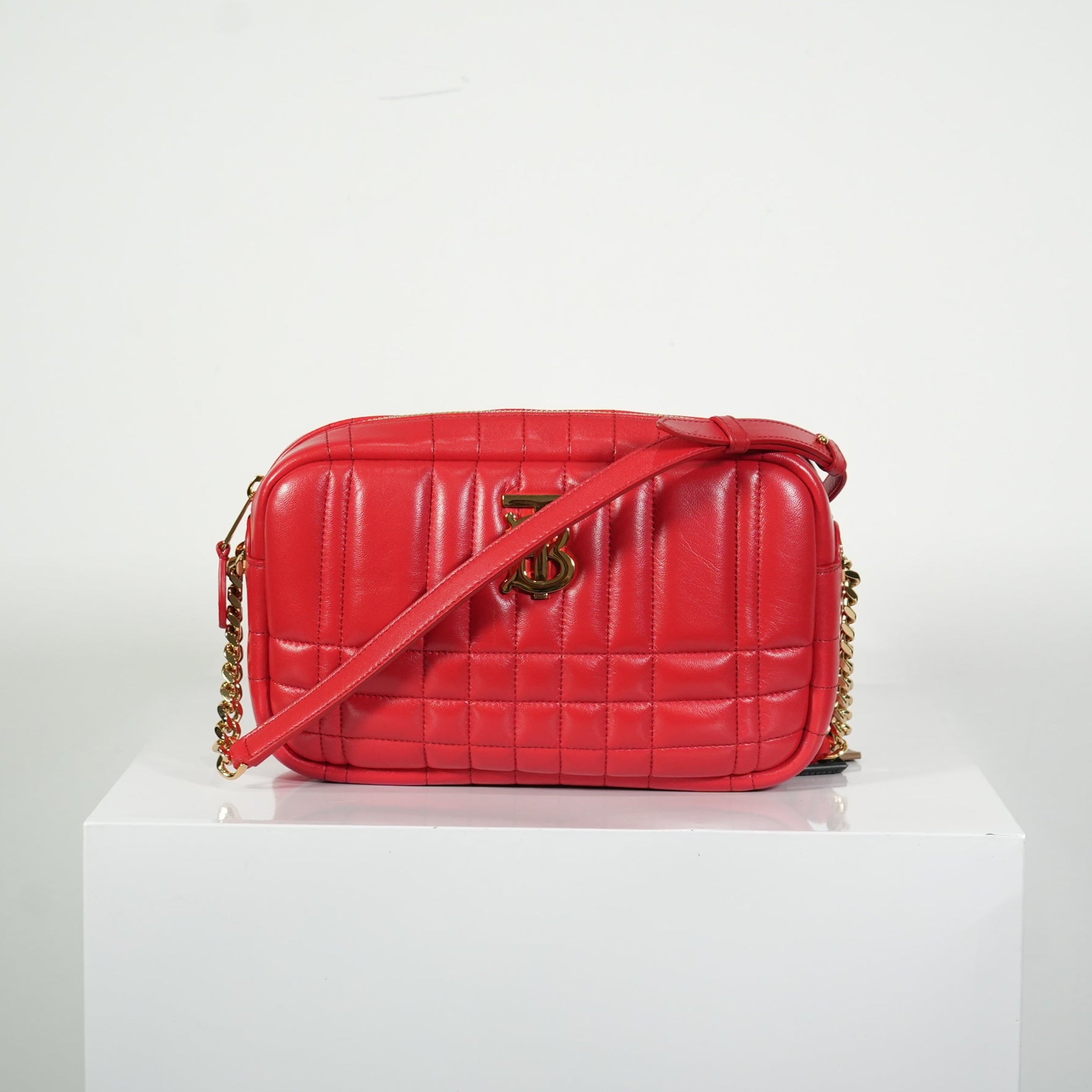 Burberry Red Small Lola Camera Bag
