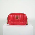 Burberry Red Small Lola Camera Bag