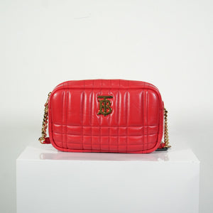 Burberry Red Small Lola Camera Bag