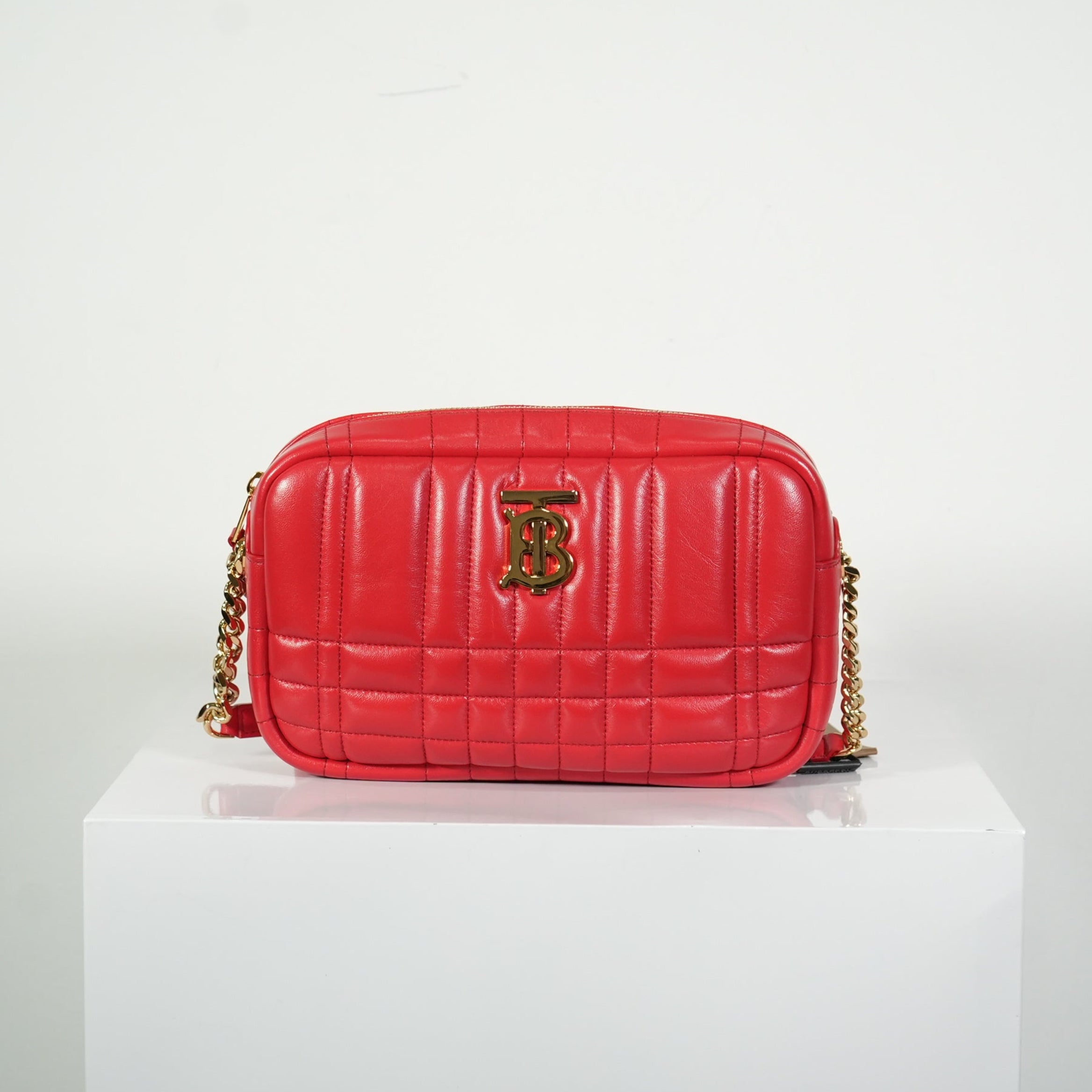 Burberry Red Small Lola Camera Bag
