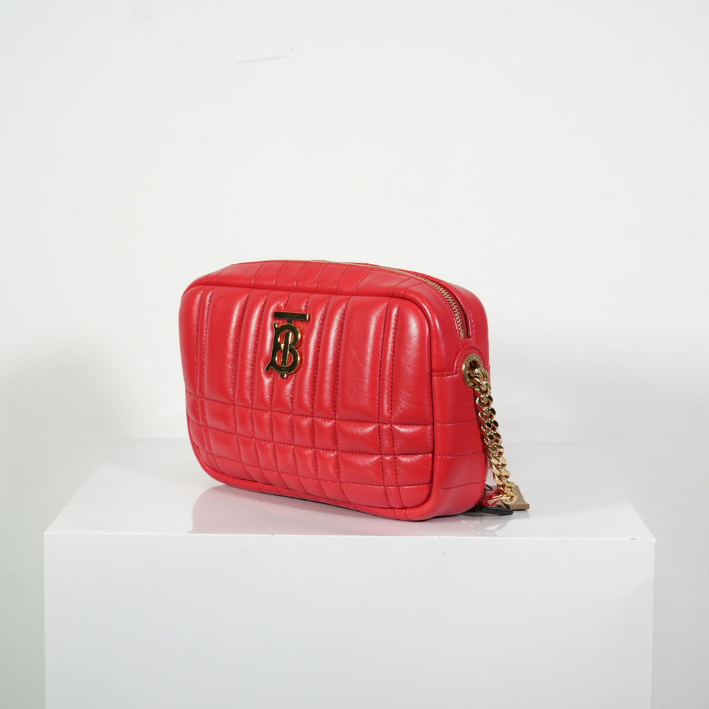 Burberry Red Small Lola Camera Bag
