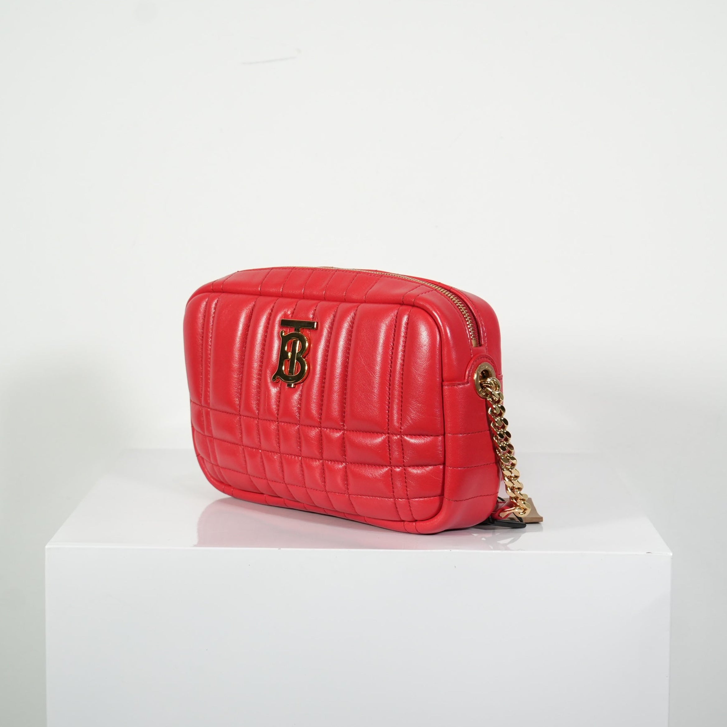 Burberry Red Small Lola Camera Bag