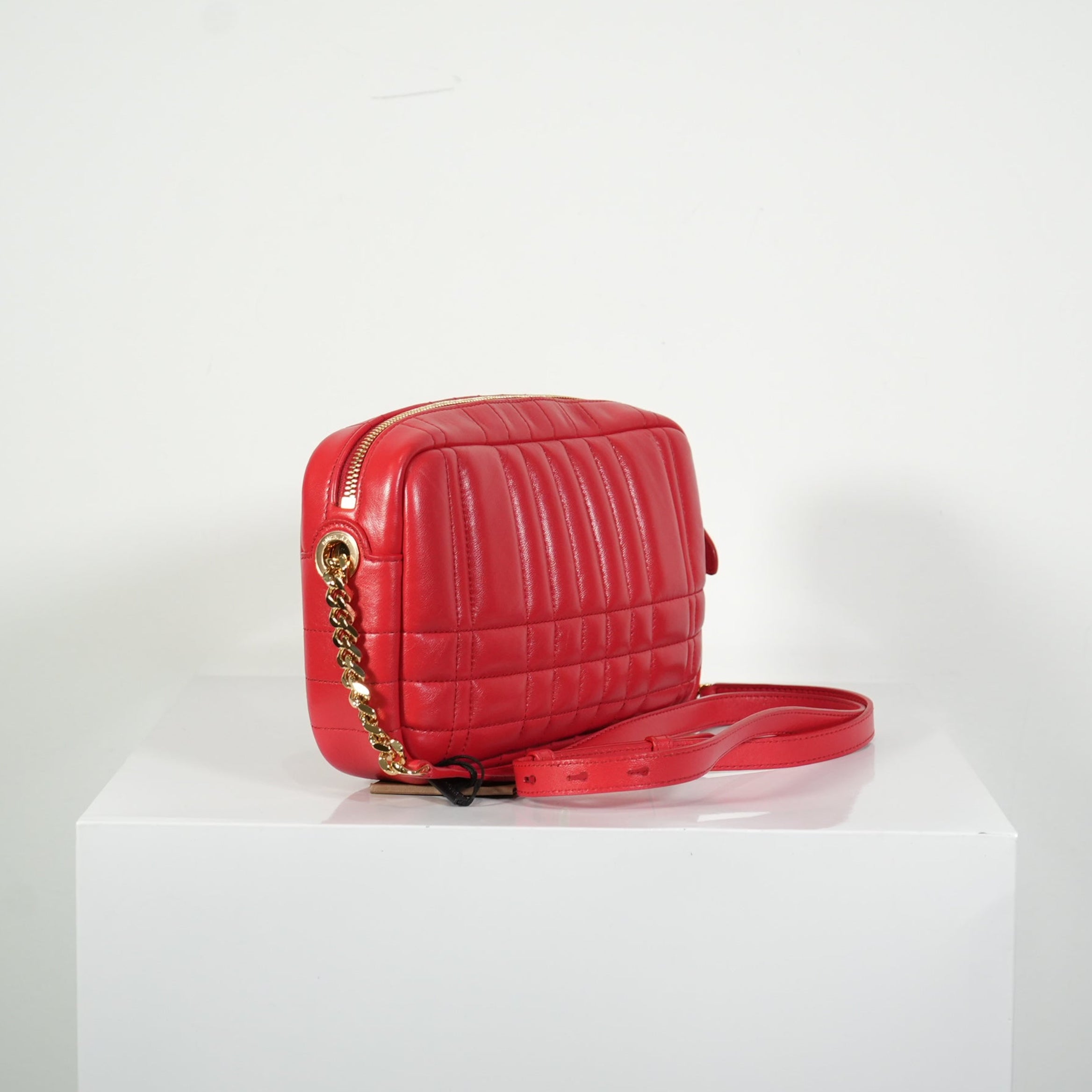 Burberry Red Small Lola Camera Bag