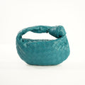 Bottega Veneta Teal Nappa Intrecciato Mini Jodie Handbag W/Dust Bag