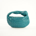 Bottega Veneta Teal Nappa Intrecciato Mini Jodie Handbag W/Dust Bag