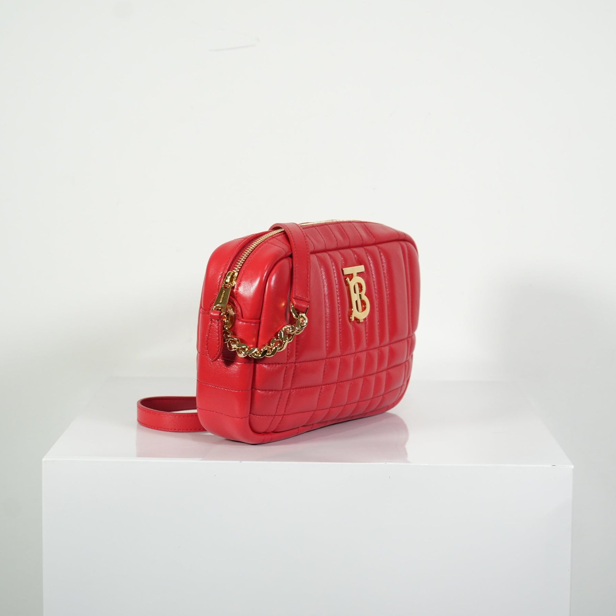 Burberry Red Small Lola Camera Bag