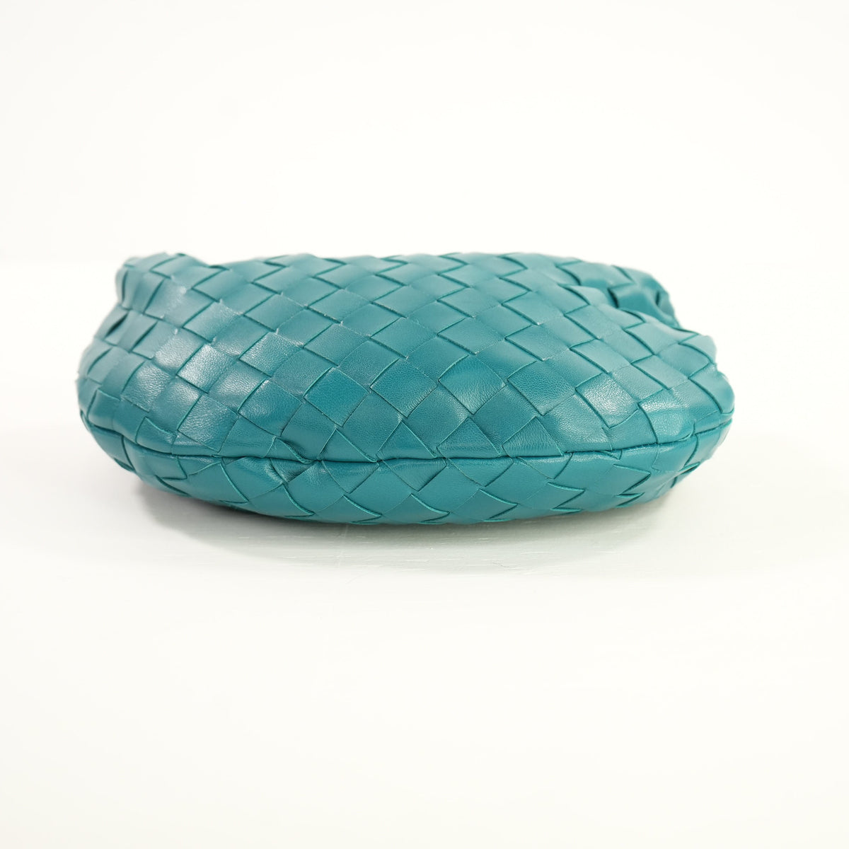 Bottega Veneta Teal Nappa Intrecciato Mini Jodie Handbag W/Dust Bag