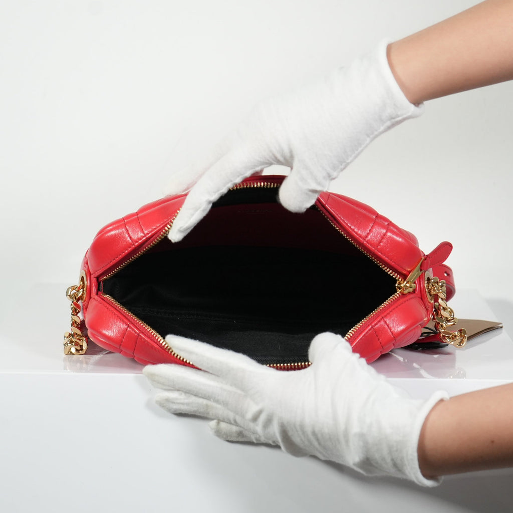 Burberry Red Small Lola Camera Bag