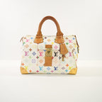 Louis Vuitton Monogram White Takashi Murakami Monogram Speedy 30