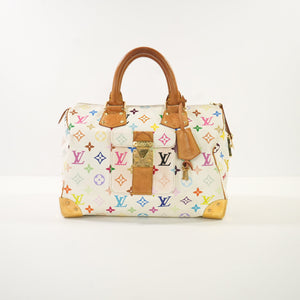 Louis Vuitton Monogram White Takashi Murakami Monogram Speedy 30