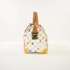 Louis Vuitton Monogram White Takashi Murakami Monogram Speedy 30