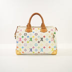 Louis Vuitton Monogram White Takashi Murakami Monogram Speedy 30