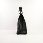 Saint Laurent Black Leather Patchwork Shopping Tote Bag w/ dust bag